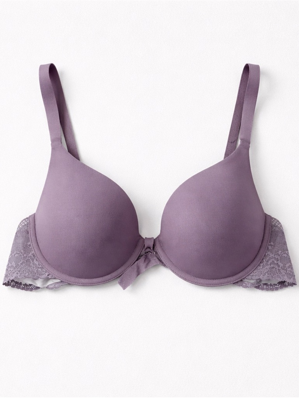 Maidenform Lavender Plunge Bra with Lace Trim